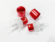 Red fine perfume crimpless sprayers