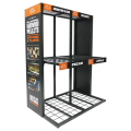 Metal barbecue display rack