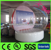 Christmas Promotion PVC Tarpaulin Inflatable Snow Globe Cheap, Giant Inflatable Human Snowglobe