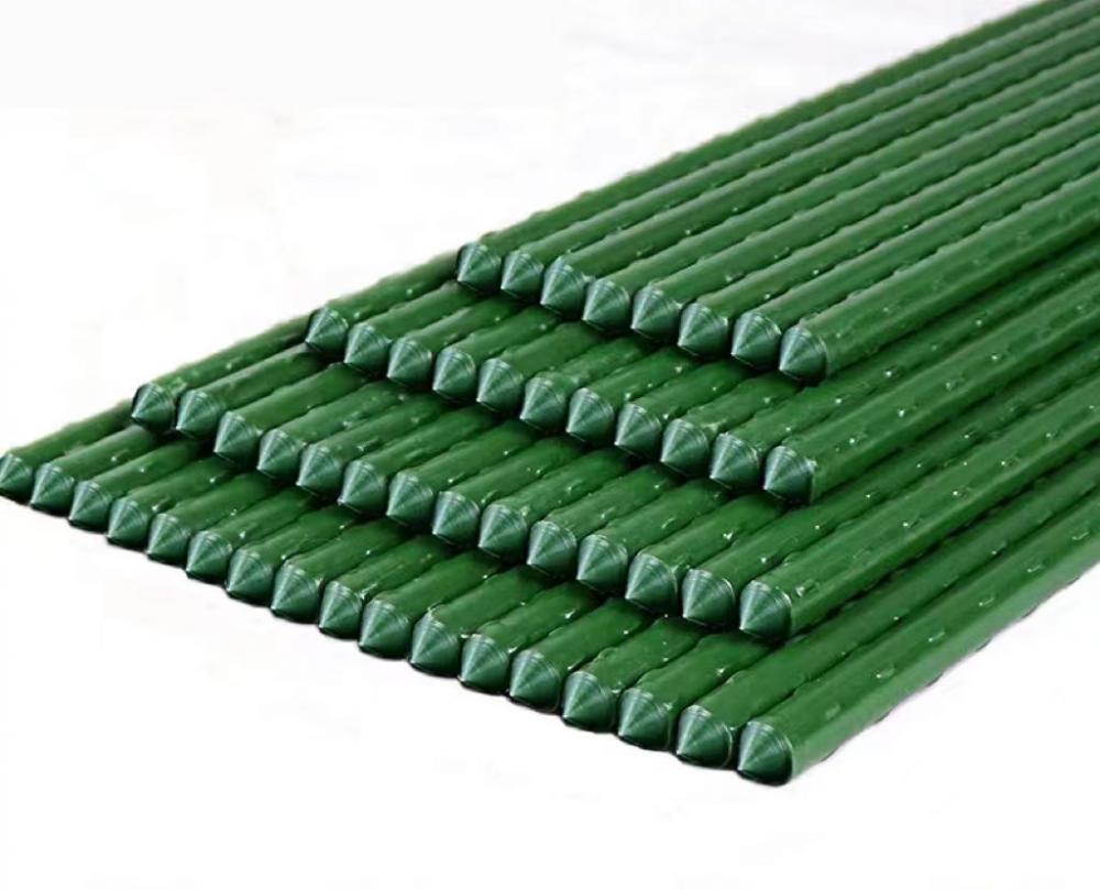 Durable Garden Steel Core Plastic Coated Metal Stakes