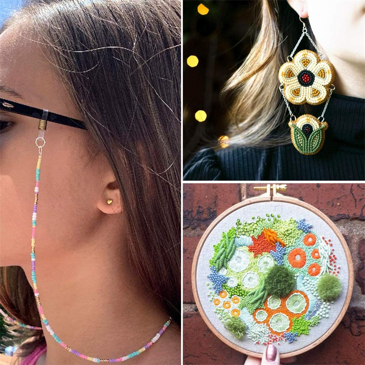 Pony Glass Alpha Transparent Seed Beads Waist Necklace Beads DIY Jewelry Making Kit