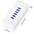 USB Charger 6 Port Desktop USB Charging Station