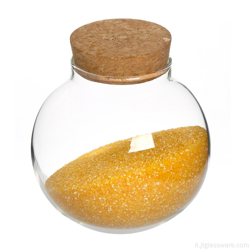 Vaso per alimenti in vetro resistente al calore