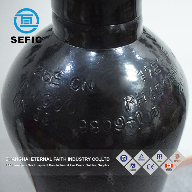 SEFIC ISO9809 50 Liter medical Empty Oxygen Cylinder Price