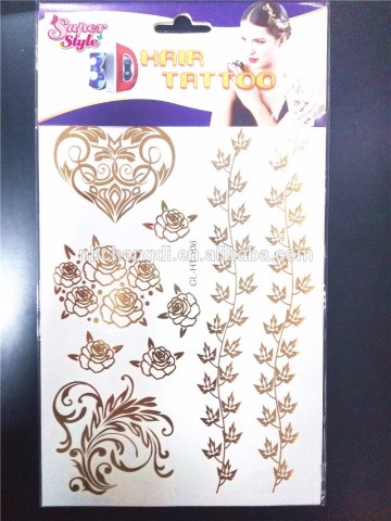 SUPER STYLE OEM collection temporary hair tattoo