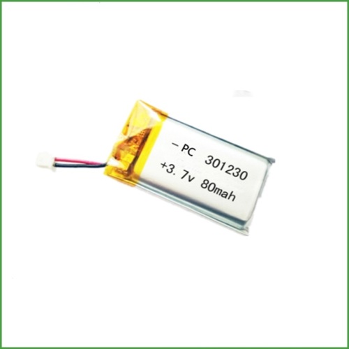 Ultra Thin 301230 3.7V 80mAh Li Polymer Battery