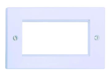 2 Gang Four Module Media Plate