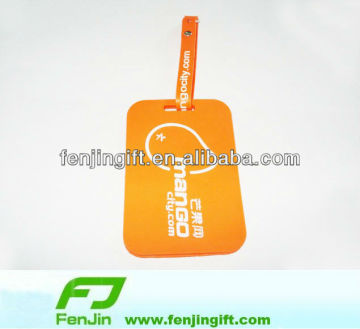 soft rubber luggage tag pvc