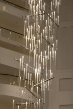 Modern luxury raindrop glass chandelier fixture