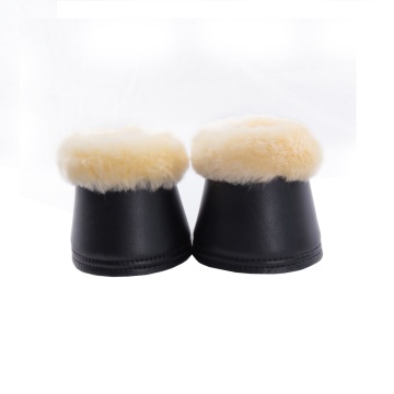 Synthetic Leather Sheepskin Bell Boots