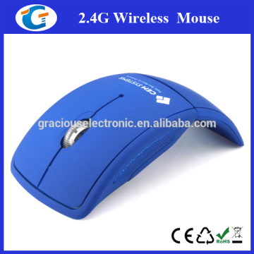 2.4Ghz Folding Laptop OEM Wireless Mouse with Silk Screen Printing