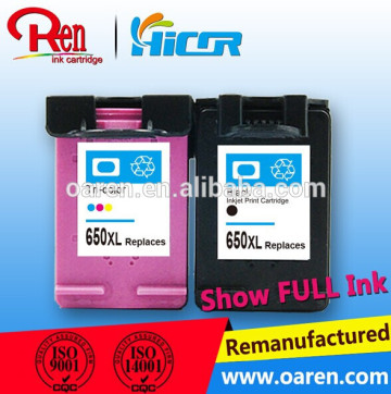 CZ101AE / CZ102AE ( No. 650XL) Renovace Inkousto Cartridges for Hp inkjet cartridges