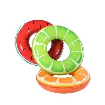 Customized Summer Party Fruit-Inspired PVC Inflatable Swimming Rings