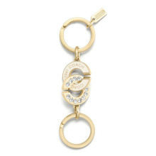 Charm Gold Key Chain with CZ Diamond