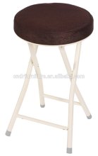 metal folding stool with fabric cushion top