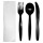 Plastic Disposable Tableware Spoon Knife Fork Cutlery Set Packing