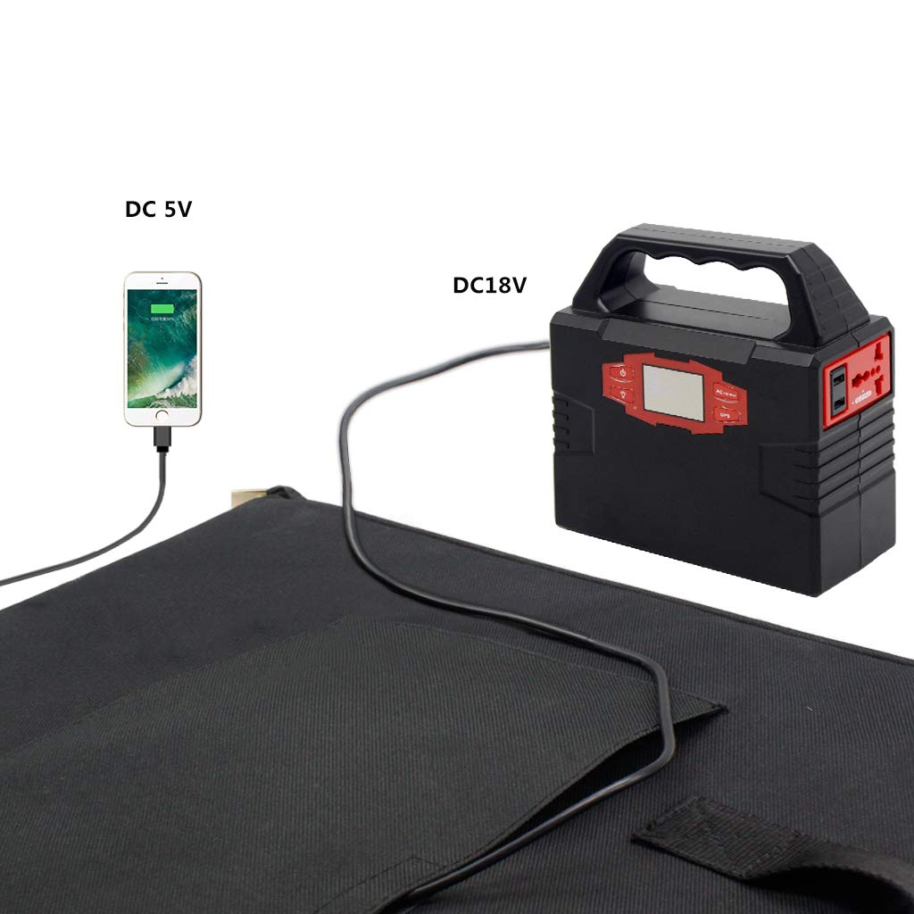Factory 18V camping foldable solar panel for trip mini portable 100 watt solar panel
