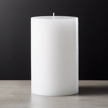 Russia white or ivory large white pillar candles