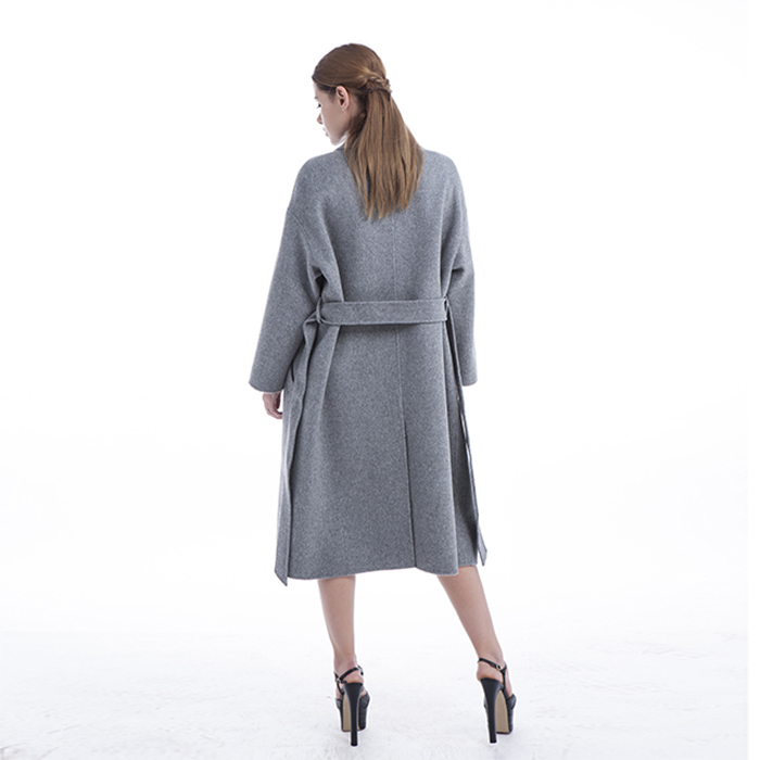 New grey cashmere overcoat