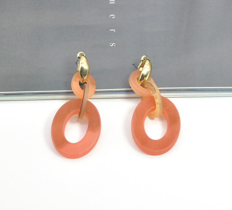 Wholesale hypoallergenic clip on jewelry acrylic resin new 2020 fall earrings