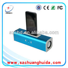 Mini portable speaker with docking station for ipod