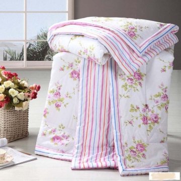 100% printed cotton quilt / bed sheets quilt