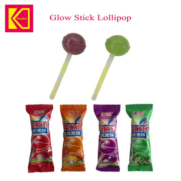 Glow stick lollipop candy