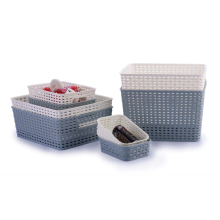 Eco-friendly Home Storage Hand Carry Plastic Storage Basket