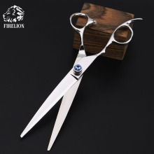 Left Handed Pet Cutting Scissors 440C Stainless Steel Dog Grooming Scissors