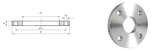 UNI 2277 PN10 PLAAT FLENS