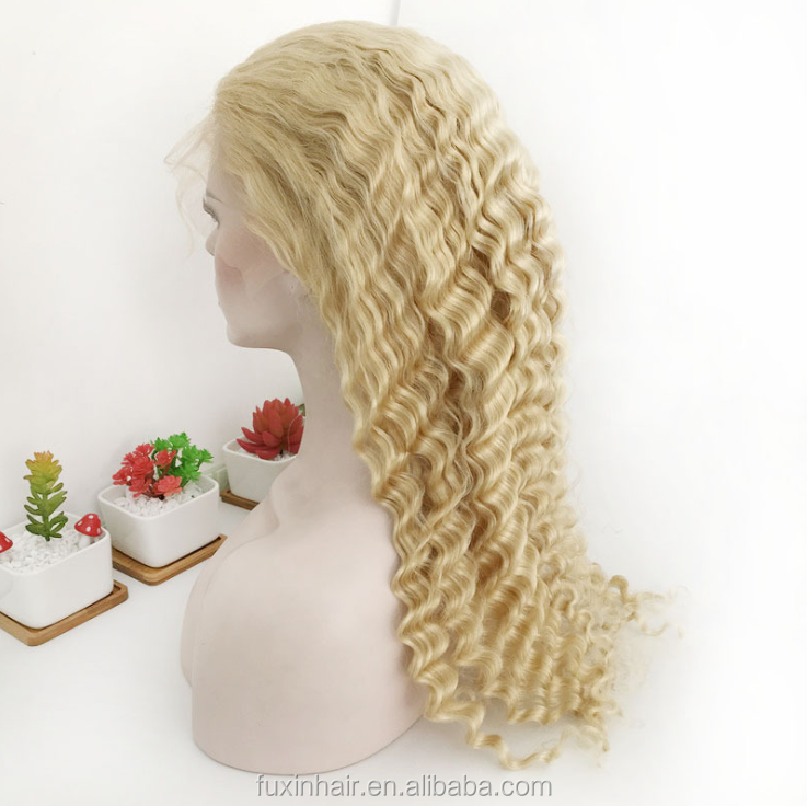 Mink Brazilian Hair 150 Density Human Hair Full Lace Wig 360 Lace Frontal Wig Blonde Body Wave 360 Wigs