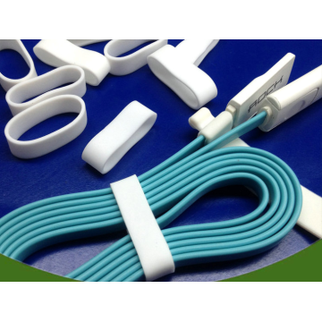 Personalize os cabos de silicone de elástico