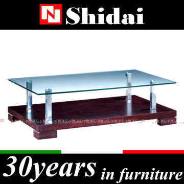 Glass and brass end tables / glass and chrome end tables / crystal end table TA63