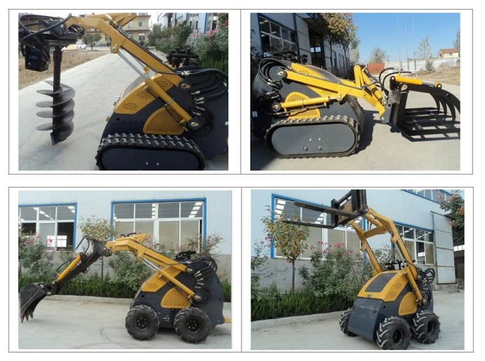 Compact Mini Skid Steer Loader Load Capacity 300kg