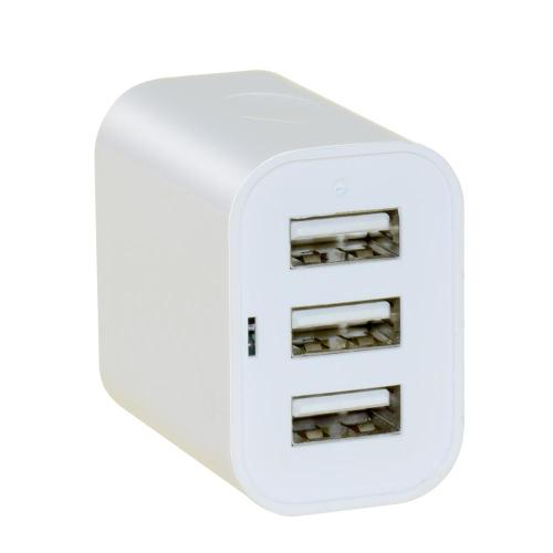 Väggladdare 15W 3-port USB-kontaktväggladdare