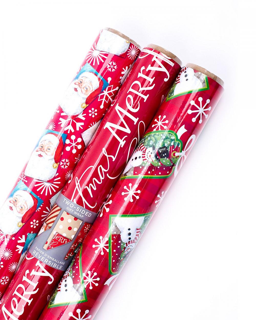 Christmas Reversible Wrapping Paper