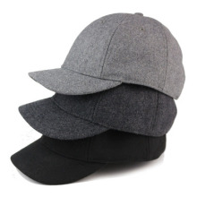 Winter Short Brim Warm Wool Felt Baseball Caps