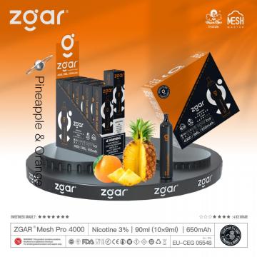 Mixed Taste Disposable Vape Pen Zgar 4000 Puffs