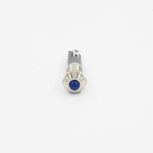 8MM Blue Indicator Light Industrial Switches - Waterproof CE IP67 5A