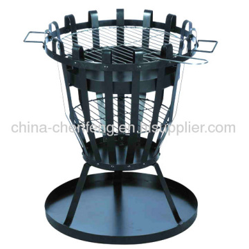Basket Shape Steel Fire Pit Bbq Grills?