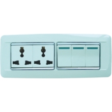 Three Switches with Two Multifunction sockets/Switches&Sockets HYC2-B