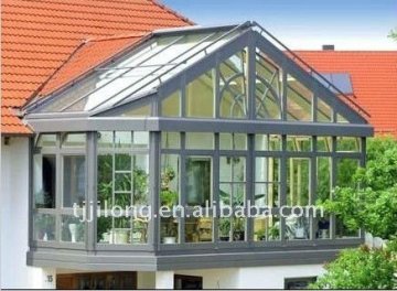 The heat insulation hollow glass built-in shutter sun room