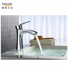 High?quality chromed single handle washbasin brass tap