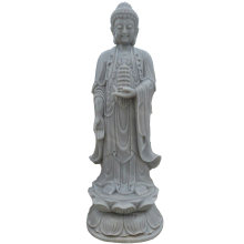 White marble buddha statue
