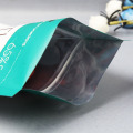Resealable smell-proof aluminum foil zipped bags