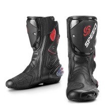 Motorcycle Boots: Mid-Calf Ankle Protective Shoes for Men and Women - Moto Motorbike Equipment & Racing Long Boots (B1001)