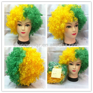 factory directly supply soccer sports fan wigs&hairpiece