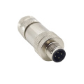 Blindaje de metal M12 4PIN Sensor Conector D Codificado