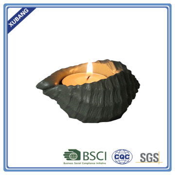 Poly resin Conch candle holder