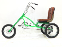 Customized city leisure recumbent tricycle